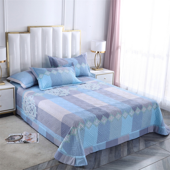 91家纺网 家纺一手货源 找家纺 OL家纺 2025新款13376全棉印花床盖四件套 兰博斯卡