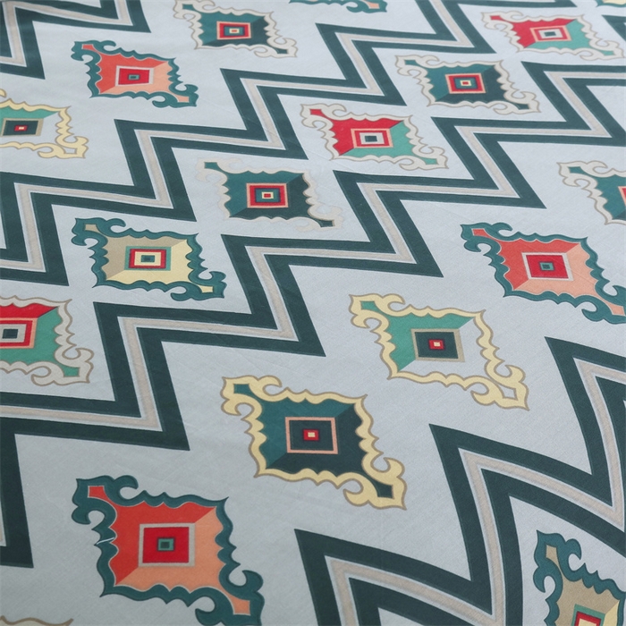 91家纺网 家纺一手货源 找家纺 OL家纺 2025新款13376全棉印花床盖四件套 波西米亚