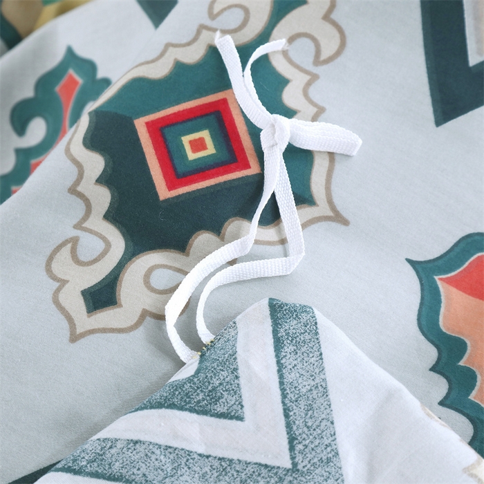 91家纺网 家纺一手货源 找家纺 OL家纺 2025新款13376全棉印花床盖四件套 波西米亚