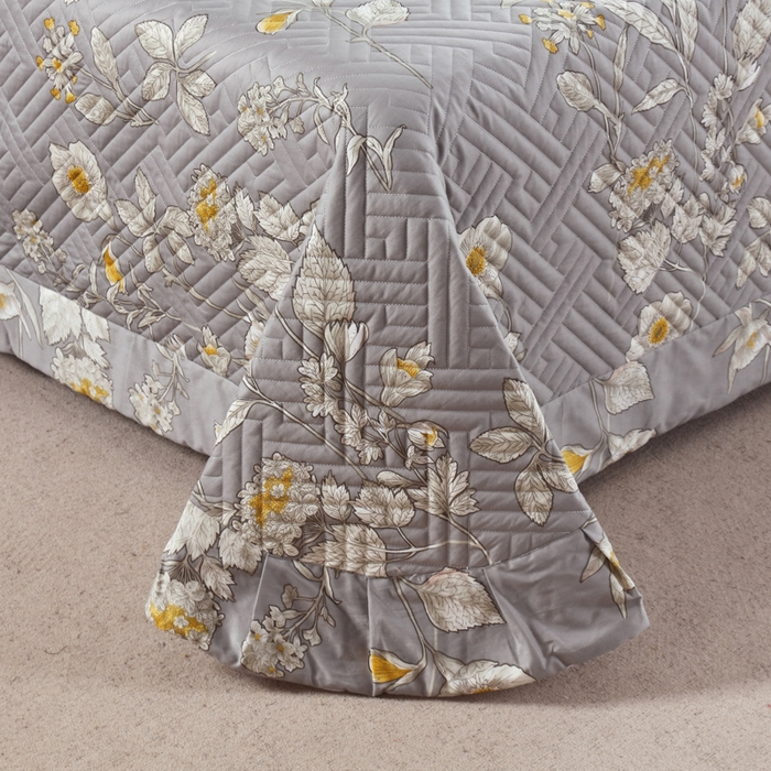 91家纺网 家纺一手货源 找家纺 OL家纺 2025新款13376全棉印花床盖四件套 魅资