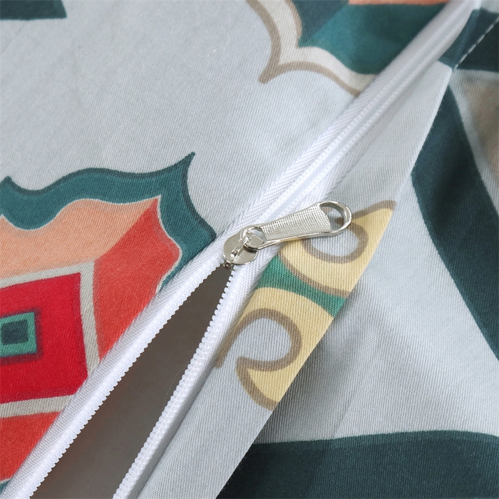 91家纺网 家纺一手货源 找家纺 OL家纺 2025新款13376全棉印花床盖四件套 波西米亚