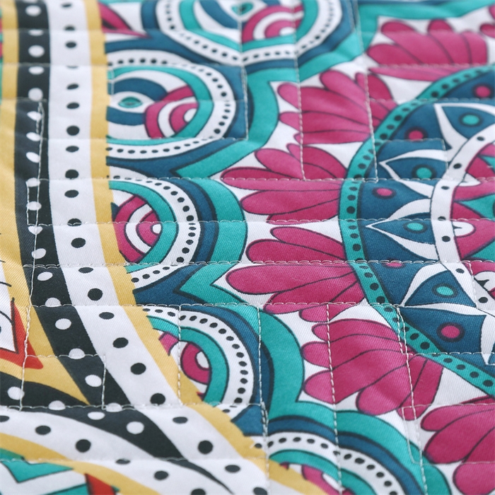 91家纺网 家纺一手货源 找家纺 OL家纺 2025新款13376全棉印花床盖四件套 伊丽莎白