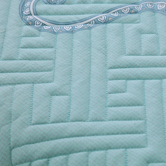 91家纺网 家纺一手货源 找家纺 OL家纺 2025新款13376全棉印花床盖四件套 伊利亚