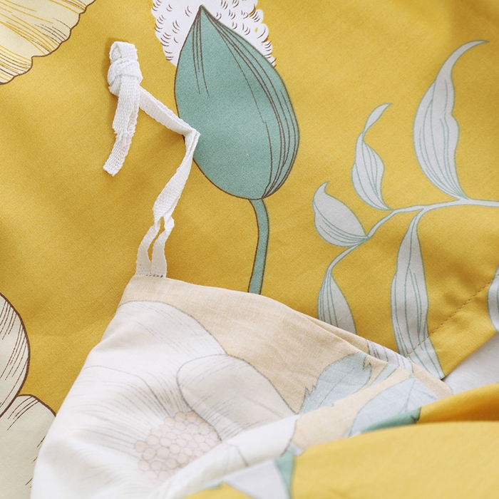 91家纺网 家纺一手货源 找家纺 OL家纺 2025新款13376全棉印花床盖四件套 麦田印画