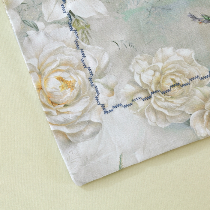 91家纺网 家纺一手货源 找家纺 OL家纺 2025新款13376全棉印花床盖四件套 莫奈