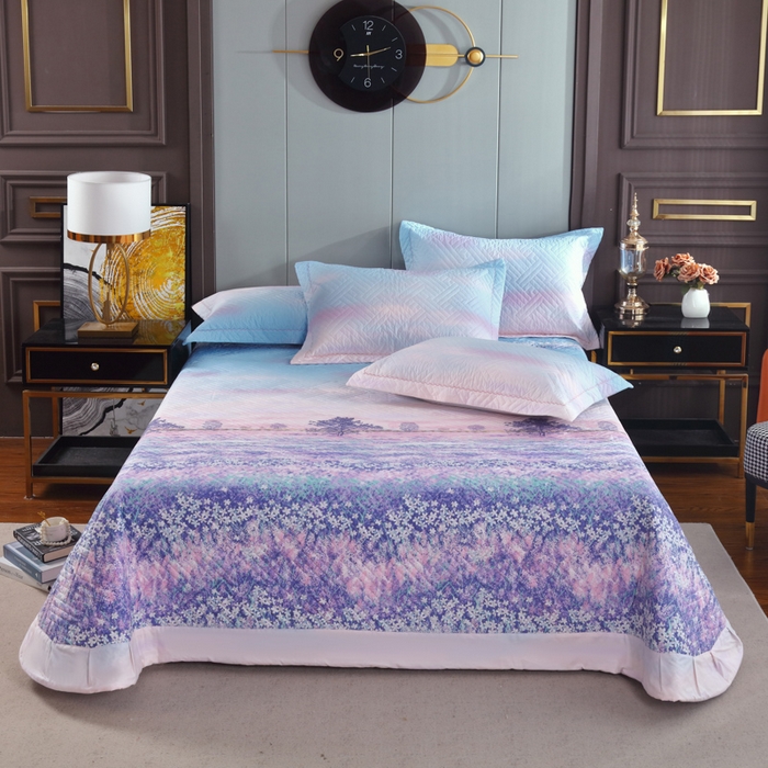 91家纺网 家纺一手货源 找家纺 （总）OL家纺 2025新款13376全棉印花床盖三件套