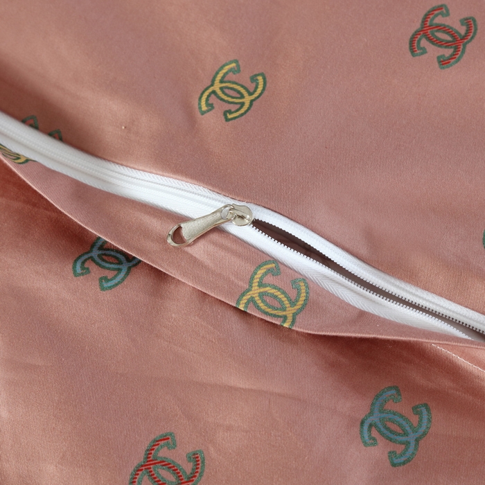 91家纺网 家纺一手货源 找家纺 OL家纺 2025新款13376全棉印花床盖三件套 欧风丽影-豆沙