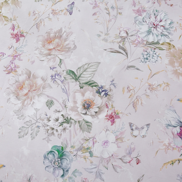 91家纺网 家纺一手货源 找家纺 OL家纺 2025新款13376全棉印花床盖三件套 蝶影香浓