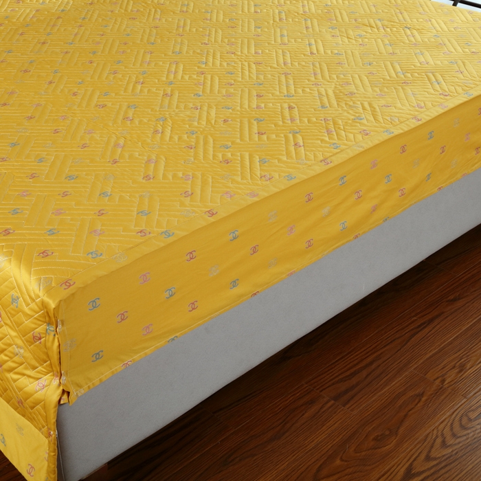 91家纺网 家纺一手货源 找家纺 OL家纺 2025新款13376全棉印花床盖三件套 欧风丽影-黄