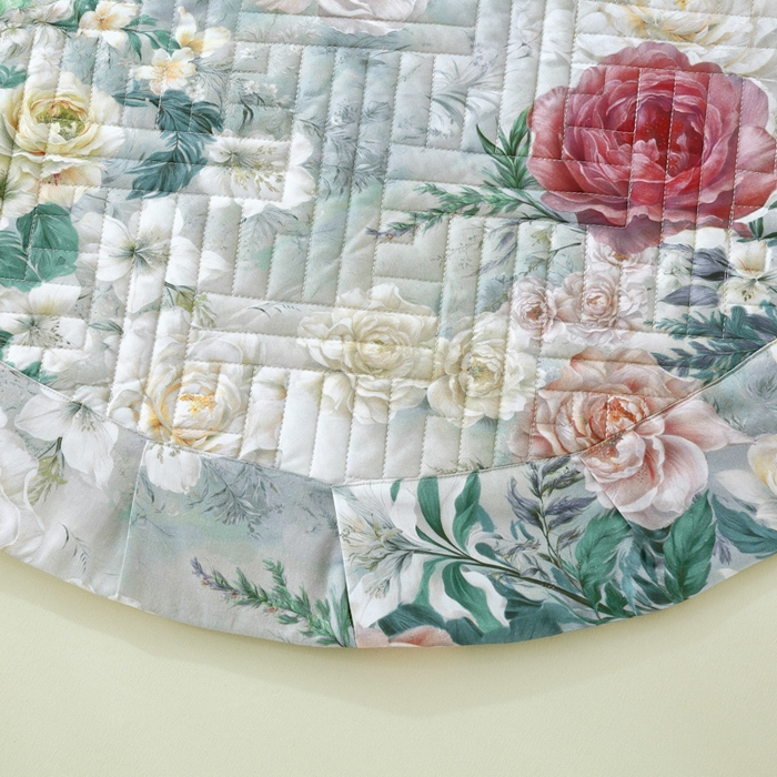 91家纺网 家纺一手货源 找家纺 OL家纺 2025新款13376全棉印花床盖三件套 莫奈