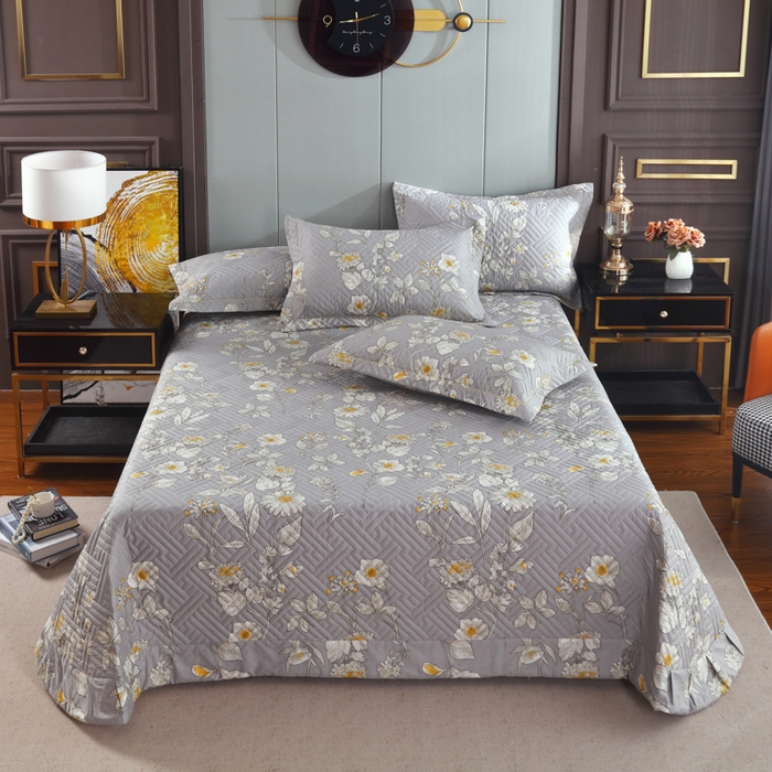 91家纺网 家纺一手货源 找家纺 （总）OL家纺 2025新款13376全棉印花床盖三件套