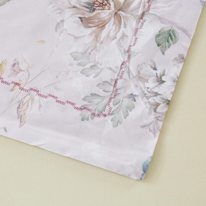 91家纺网 家纺一手货源 找家纺 OL家纺 2025新款13376全棉印花床盖三件套 蝶影香浓