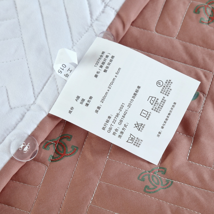 91家纺网 家纺一手货源 找家纺 OL家纺 2025新款13376全棉印花床盖三件套 欧风丽影-豆沙