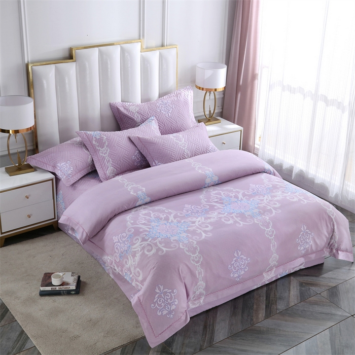 91家纺网 家纺一手货源 找家纺 OL家纺 2025新款13376全棉印花床盖三件套 欧式风情