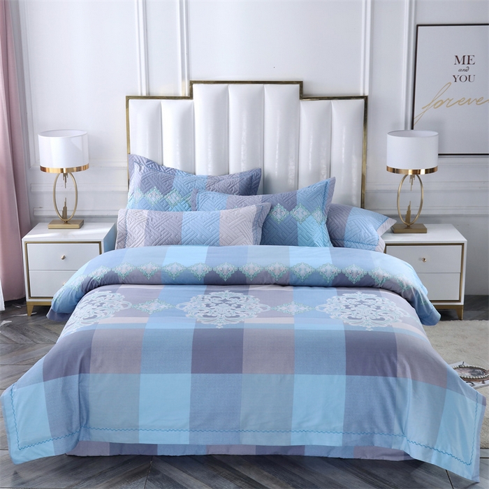 91家纺网 家纺一手货源 找家纺 OL家纺 2025新款13376全棉印花床盖三件套 兰博斯卡