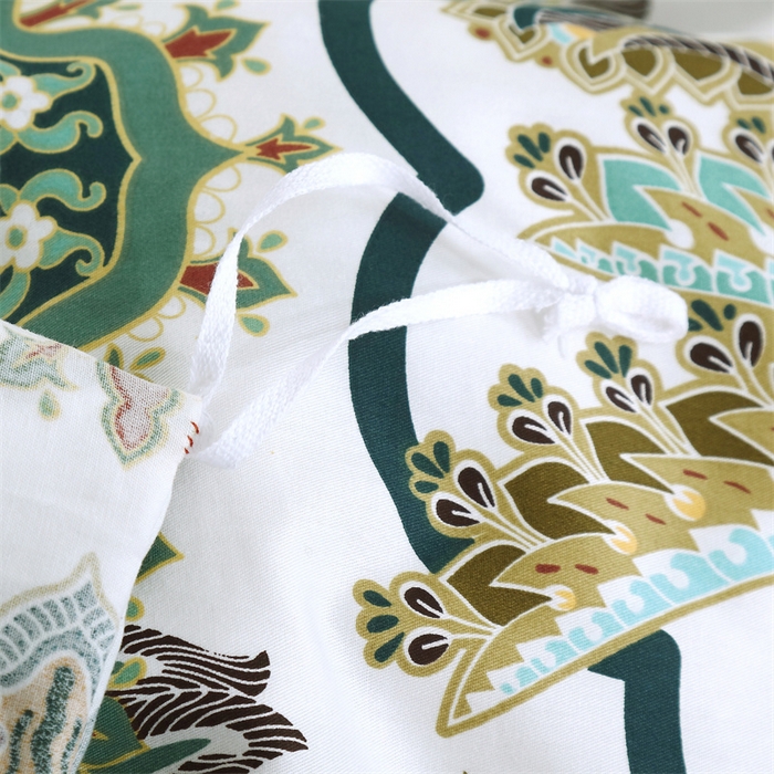 91家纺网 家纺一手货源 找家纺 OL家纺 2025新款13376全棉印花床盖三件套 富丽堂皇