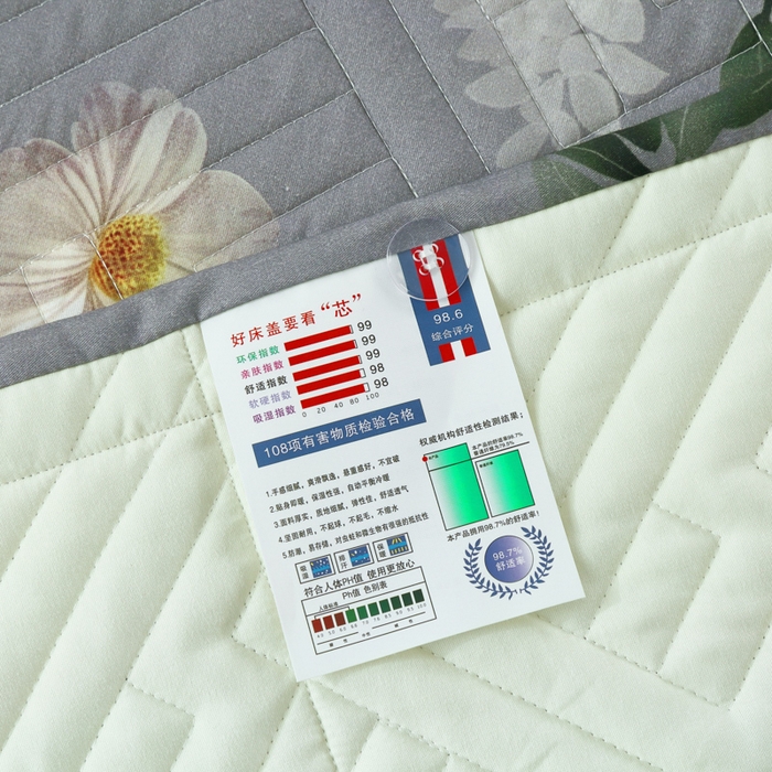 91家纺网 家纺一手货源 找家纺 OL家纺 2025新款13376全棉印花床盖三件套 来梦