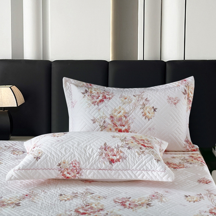 91家纺网 家纺一手货源 找家纺 OL家纺 2025新款13376全棉印花床盖三件套 舜华