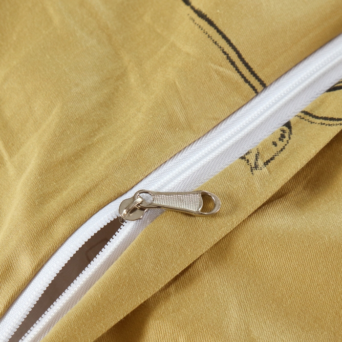 91家纺网 家纺一手货源 找家纺 OL家纺 2025新款13376全棉印花床盖三件套 本草纲目-黄