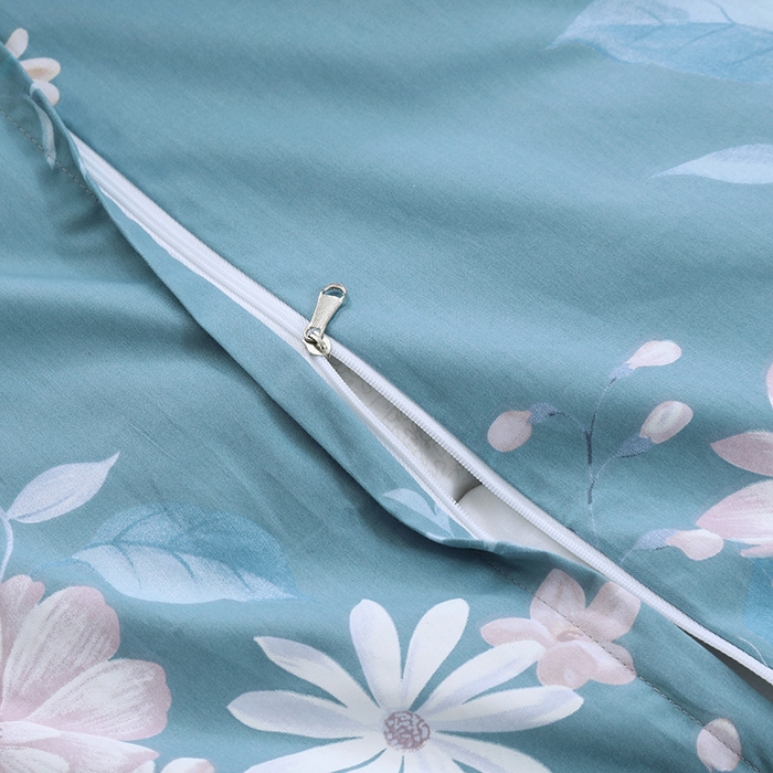 91家纺网 家纺一手货源 找家纺 OL家纺 2025新款13376全棉印花床盖三件套 春晓-兰