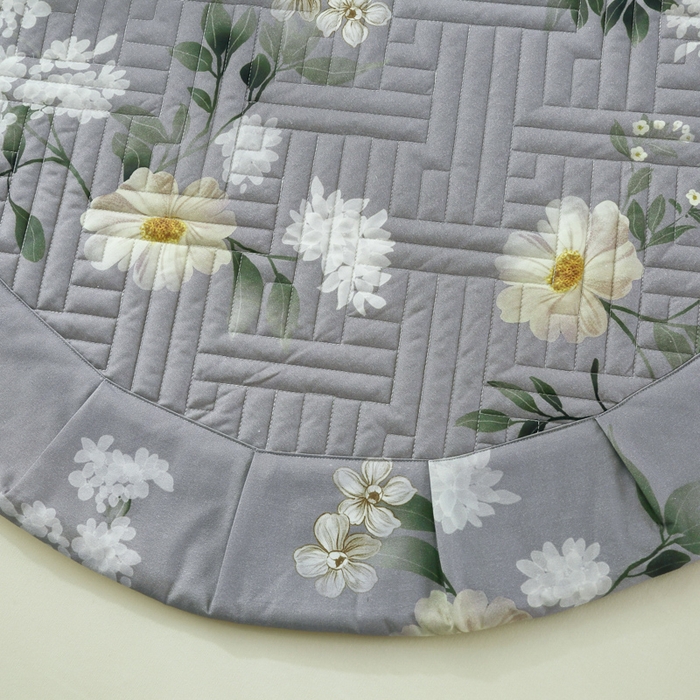 91家纺网 家纺一手货源 找家纺 OL家纺 2025新款13376全棉印花床盖三件套 来梦