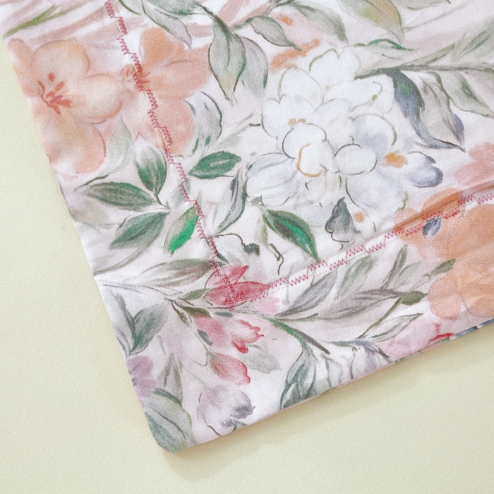 91家纺网 家纺一手货源 找家纺 OL家纺 2025新款13376全棉印花床盖三件套 落木静-红