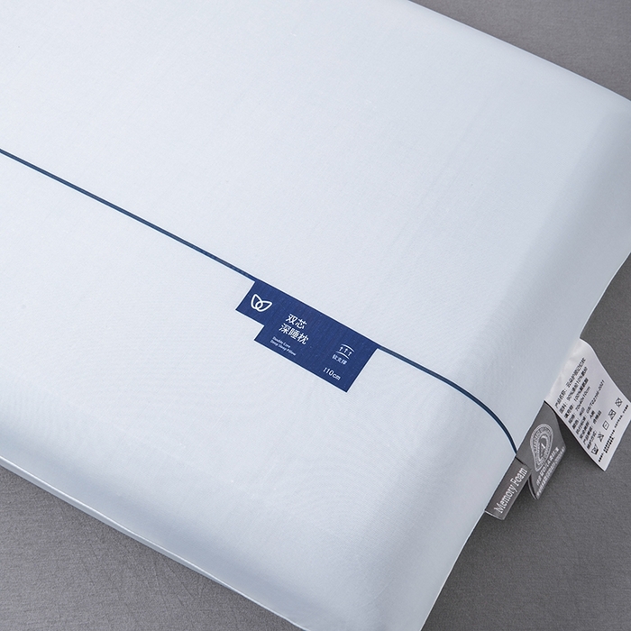 91家纺网 家纺一手货源 找家纺 夏罗俪 【亚朵同款】2025新款零压慢回弹护颈枕头双芯三芯记忆棉枕头枕芯 零压慢回弹护颈枕