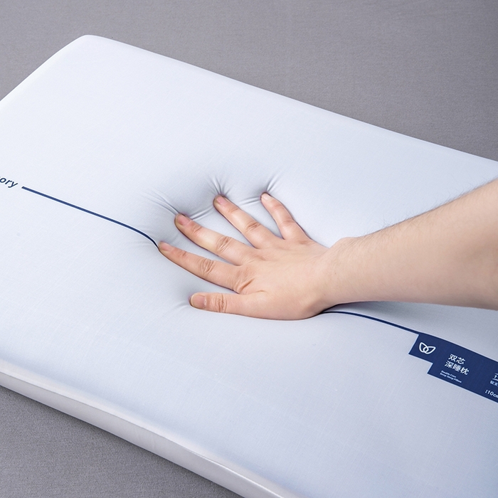 91家纺网 家纺一手货源 找家纺 夏罗俪 【亚朵同款】2025新款零压慢回弹护颈枕头双芯三芯记忆棉枕头枕芯 零压慢回弹护颈枕