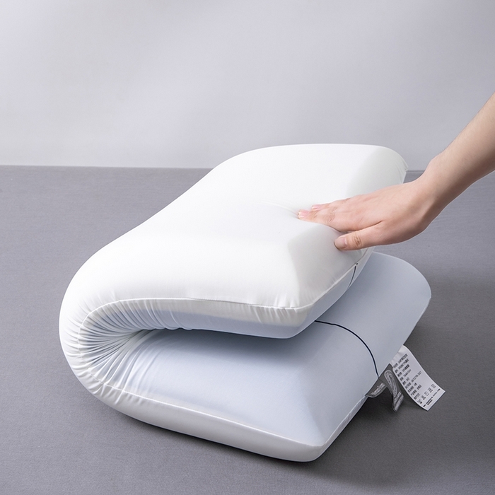 91家纺网 家纺一手货源 找家纺 夏罗俪 【亚朵同款】2025新款零压慢回弹护颈枕头双芯三芯记忆棉枕头枕芯 零压慢回弹护颈枕