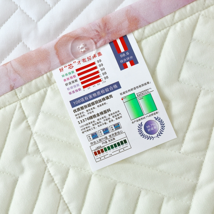 91家纺网 家纺一手货源 找家纺 OL家纺 2025新款13376全棉印花床盖三件套 落木静-红