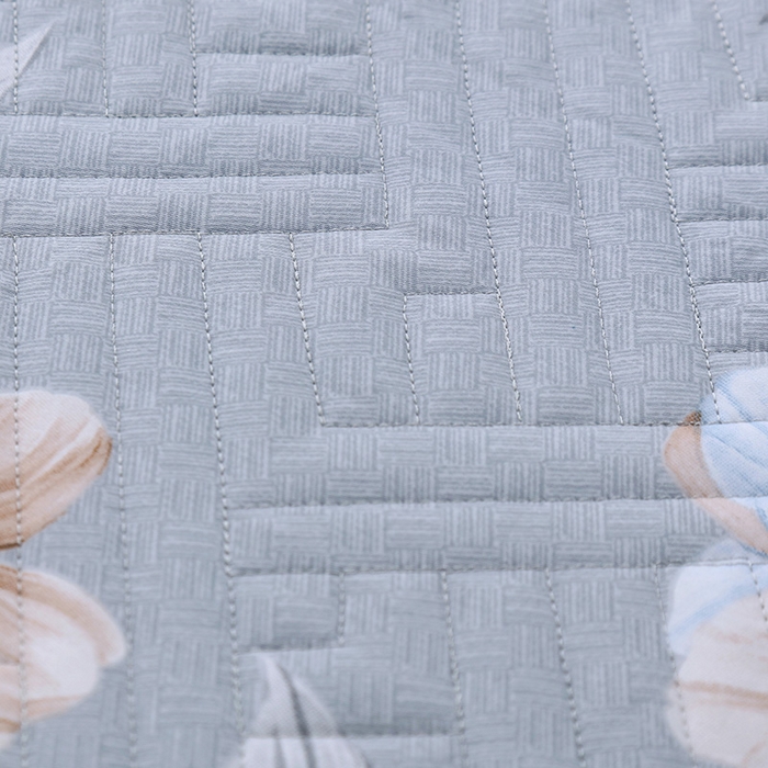 91家纺网 家纺一手货源 找家纺 OL家纺 2025新款13376全棉印花床盖三件套 花溪寻梦