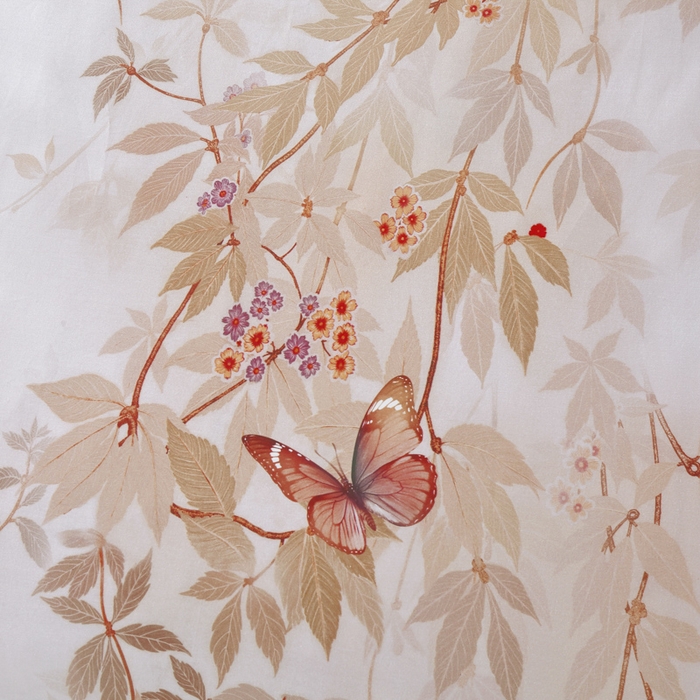 91家纺网 家纺一手货源 找家纺 OL家纺 2025新款13376全棉印花床盖三件套 桃枝夭夭-粉