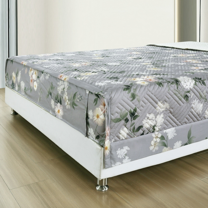 91家纺网 家纺一手货源 找家纺 OL家纺 2025新款13376全棉印花床盖三件套 来梦