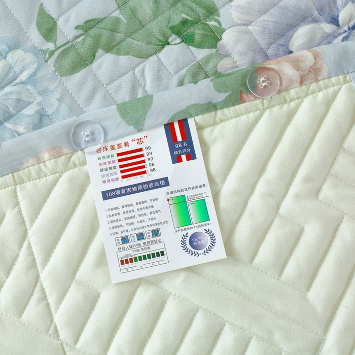 91家纺网 家纺一手货源 找家纺 OL家纺 2025新款13376全棉印花床盖三件套 月色