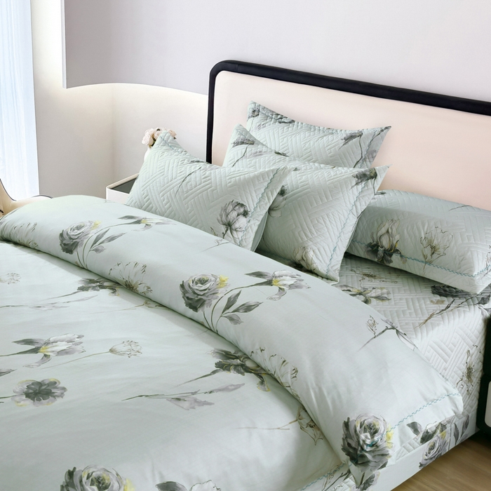 91家纺网 家纺一手货源 找家纺 OL家纺 2025新款13376全棉印花床盖三件套 逐梦