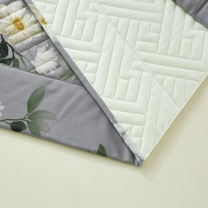 91家纺网 家纺一手货源 找家纺 OL家纺 2025新款13376全棉印花床盖三件套 来梦