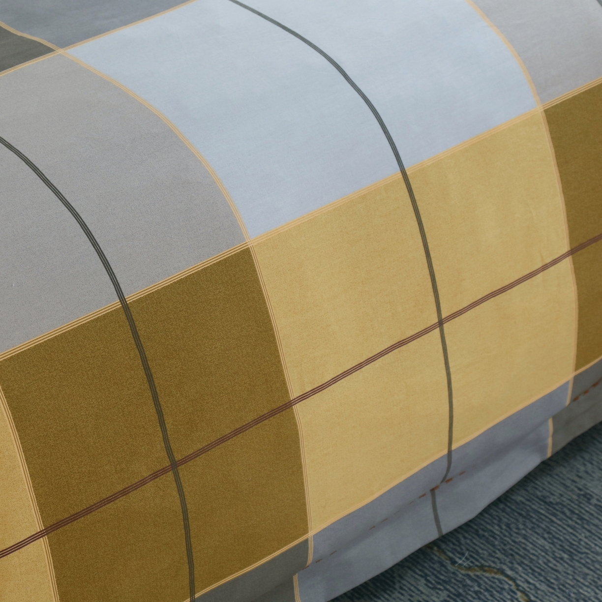 91家纺网 家纺一手货源 找家纺 OL家纺 2025新款13376全棉印花床盖三件套 时光映画