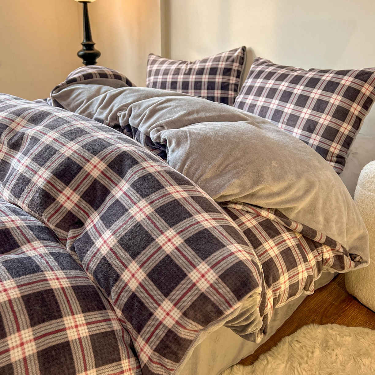 91家纺网 家纺一手货源 找家纺 （总）思诺羽床笠 2025新款加厚牛奶绒印花四件套