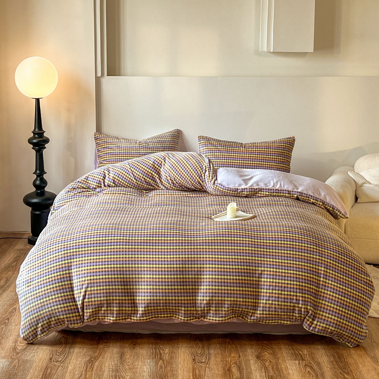 91家纺网 家纺一手货源 找家纺 （总）思诺羽床笠 2025新款加厚牛奶绒印花四件套