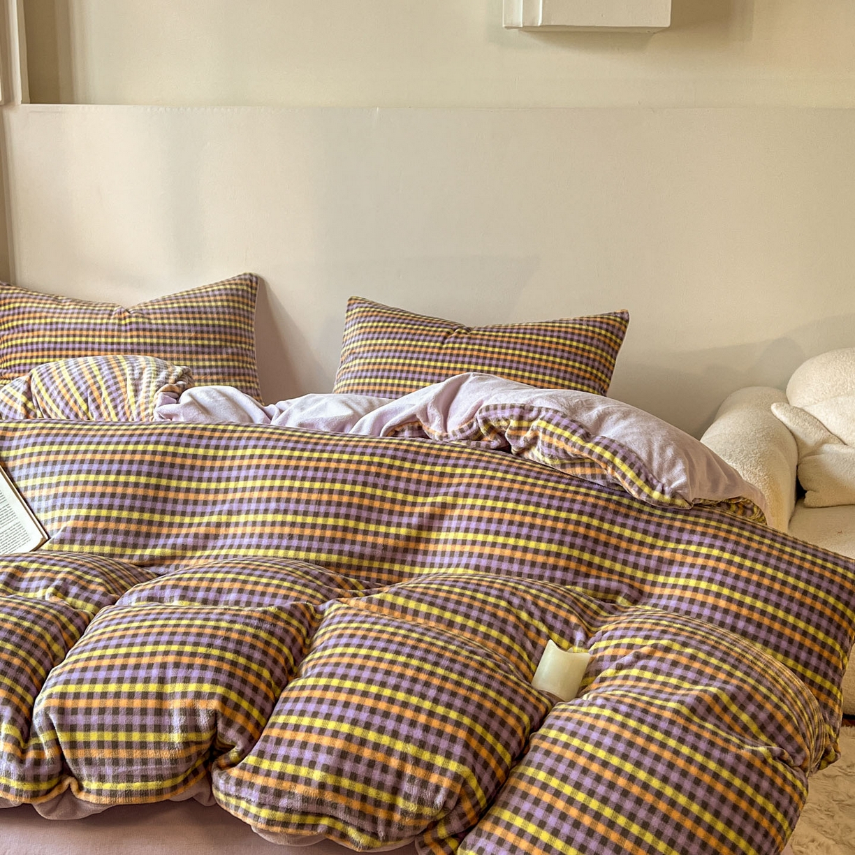 91家纺网 家纺一手货源 找家纺 （总）思诺羽床笠 2025新款加厚牛奶绒印花四件套