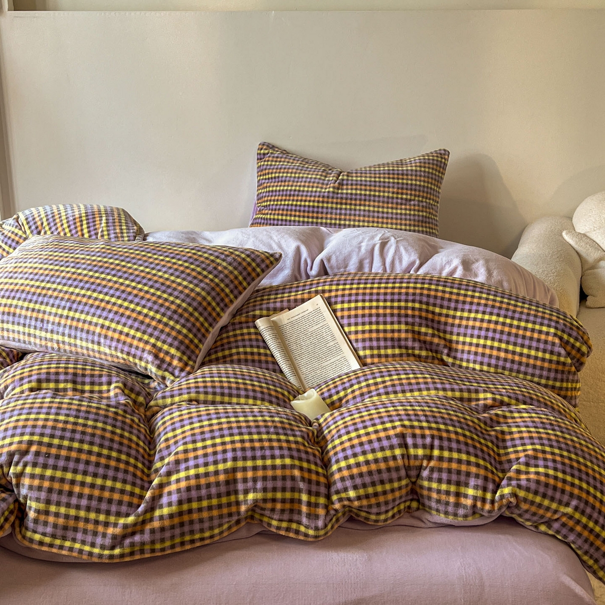 91家纺网 家纺一手货源 找家纺 （总）思诺羽床笠 2025新款加厚牛奶绒印花四件套