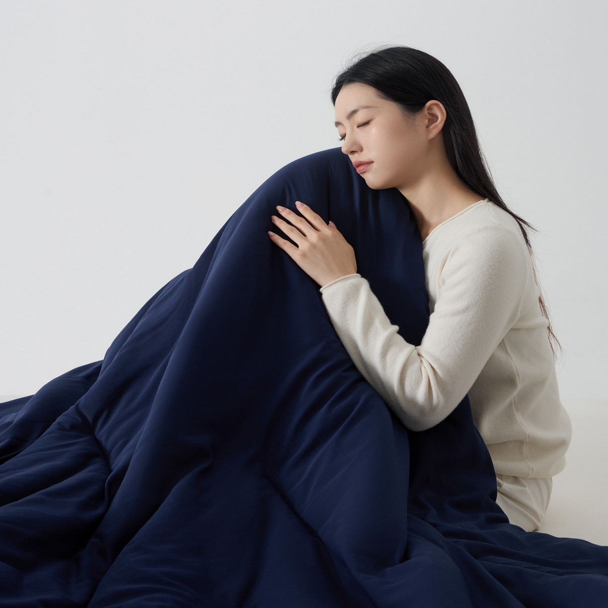 91家纺网 家纺一手货源 找家纺 夏罗俪 2025秋冬新款PRO2.0亚朵被子同款深睡被四季被冬被子母被春秋被保暖控温被子 冬被-深睡蓝