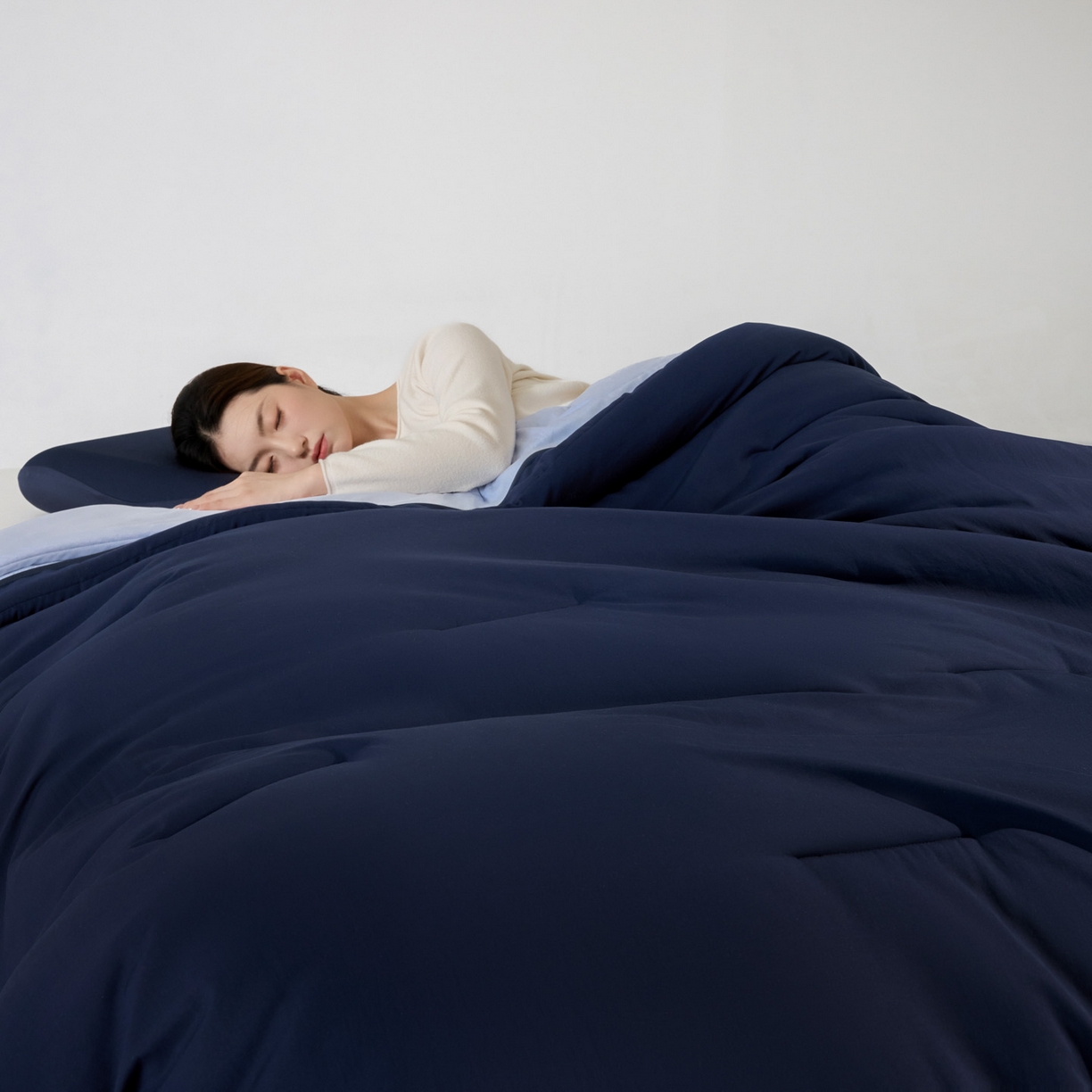 91家纺网 家纺一手货源 找家纺 夏罗俪 2025秋冬新款PRO2.0亚朵被子同款深睡被四季被冬被子母被春秋被保暖控温被子 四季-深睡蓝