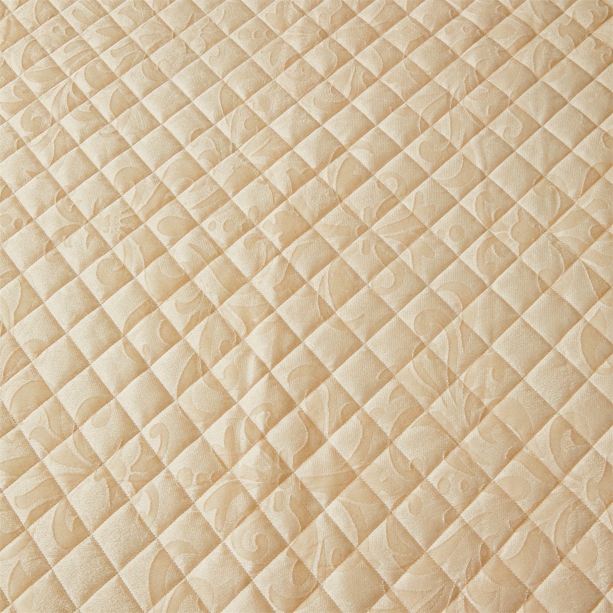 91家纺网 家纺一手货源 找家纺 好儿喜家纺 2025新款柔暖天鹅绒夹棉床裙奥菲庄园系列床裙三件套 奥菲庄园-米