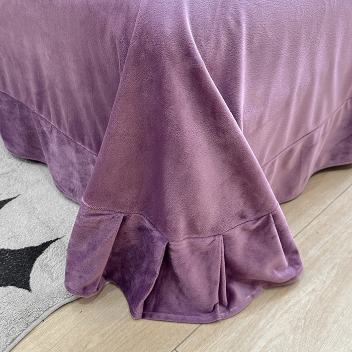 91家纺网 家纺一手货源 找家纺 （总）一比一家纺 2025新款保暖舒适云感纱➕绒加绒四件套