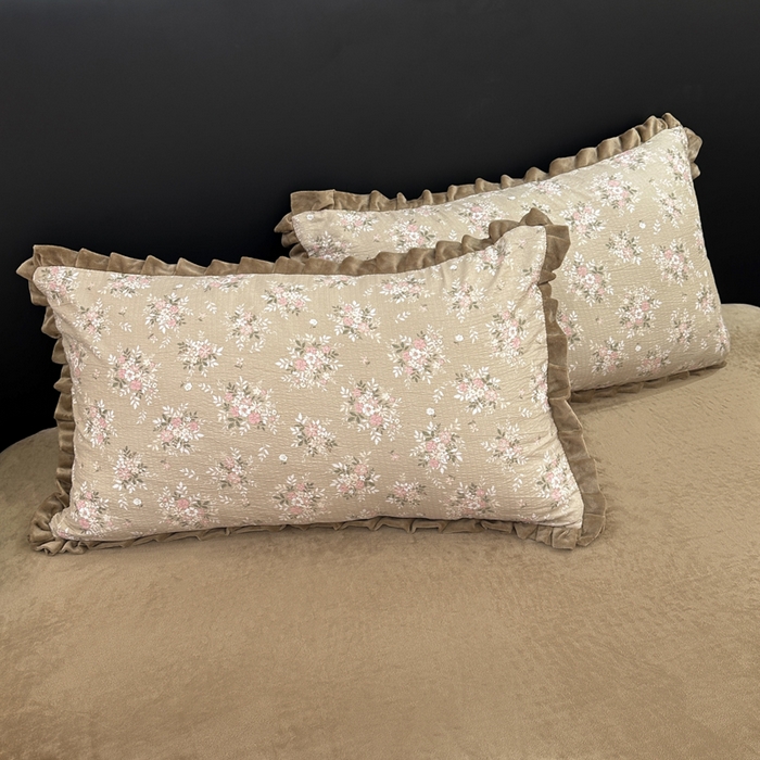 91家纺网 家纺一手货源 找家纺 一比一家纺 2025新款保暖舒适云感纱➕绒加绒四件套 南城旧事