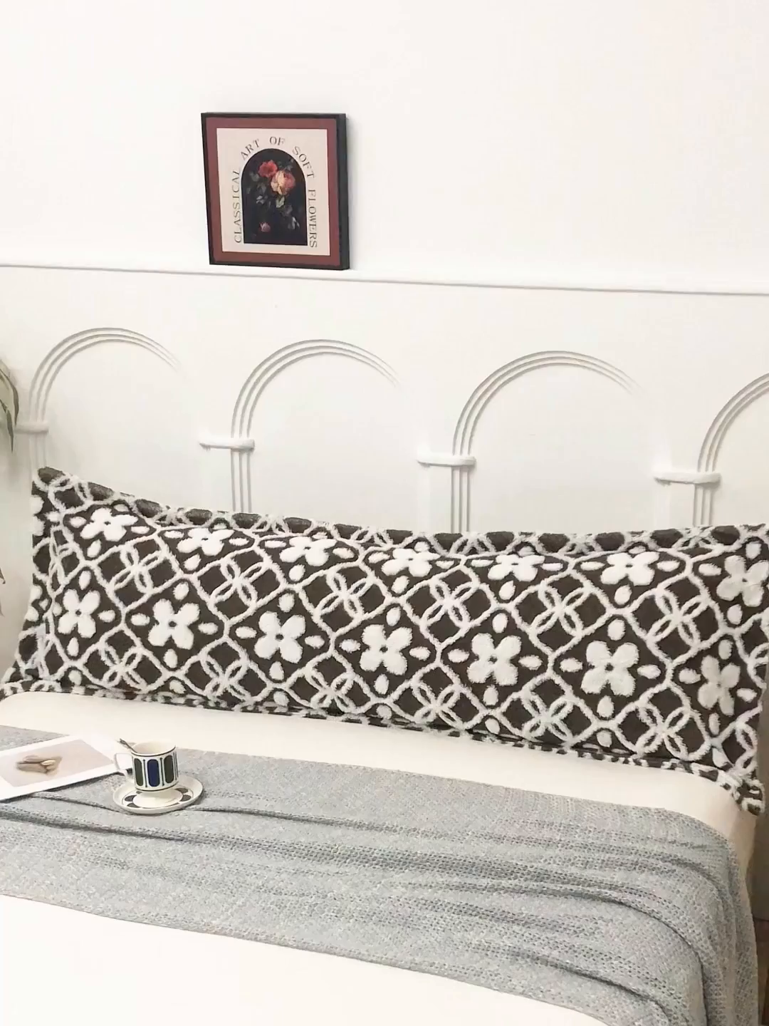 91家纺网 家纺一手货源 找家纺 云玲时尚 2025新款阳离子塔芙绒双人枕套 山茶深咖