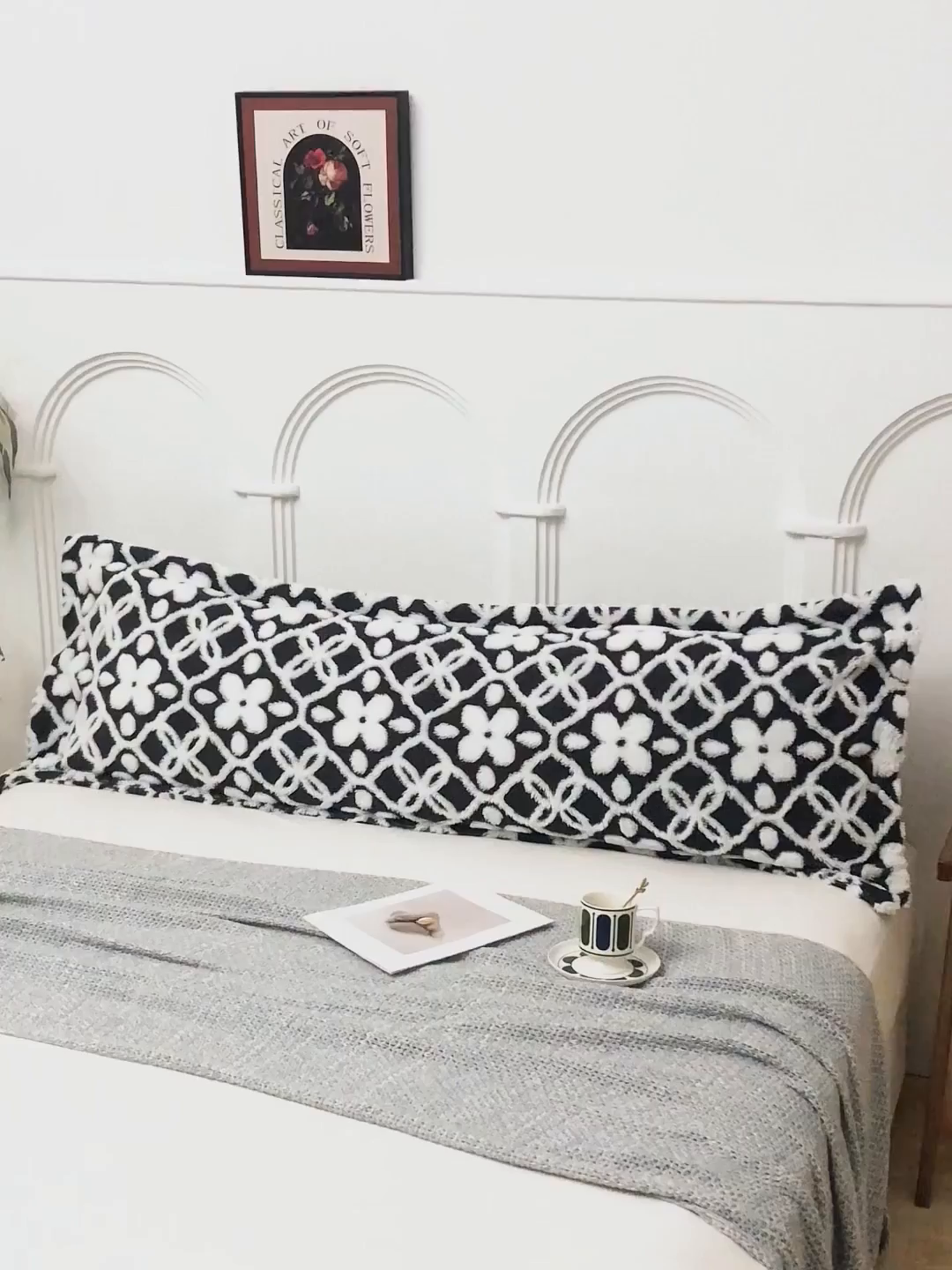 91家纺网 家纺一手货源 找家纺 云玲时尚 2025新款阳离子塔芙绒双人枕套 山茶黑