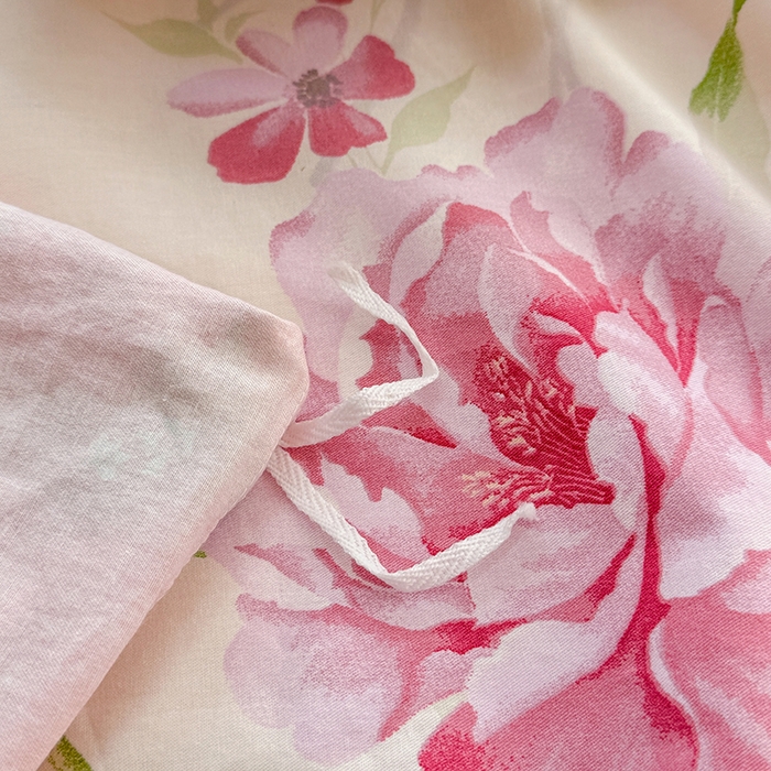 91家纺网 家纺一手货源 找家纺 壹号库 2025新款全棉四件套 粉茉