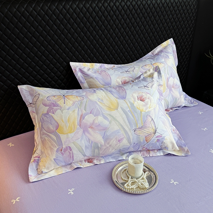 91家纺网 家纺一手货源 找家纺 壹号库 2025新款全棉四件套 莫奈印象